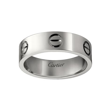 silver cartier love ring